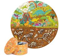 Dinosaur Puzzle Jigsaws for Kids Jigsaw Puzzles age 5-8 year olds - 100% Recycled Card Board 150 Piece Jigsaw Puzzle with Dinosaur Fossils for Kids by boppi - Toys for Girls Toys for boys