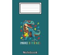 Dinosaur Puzzle Piece Autism Awareness For Boys Kids Notebook Retro: Autism Notebook: Autism Teacher Journal; Autism Awareness Gift Notebook... 110 Lined Pages; Memory and Keepsake Journal