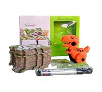 Dinosaur Puzzle Track - Interactive Toys, Durable Educational Construction, Colorful Sensory Pieces, Easy Assembly | Preschool Learning Toy, Boys Girls, Ages 3-7, STEM Activity, Motor Skill