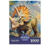 Dinosaur Puzzles 1000 Pieces Age 12+ for Adults Fun Challenging Brainteasing Jigsaw Colourful Educational Games Recycled 52x38cm/1000pcs