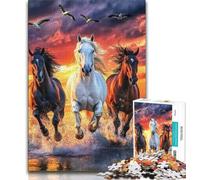 Dinosaur Puzzles 1000 Pieces for Teenagers,Help The Brain Exercise Addictive Toys to Cultivate Patience Great Gift (75x50cm)