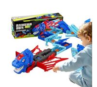 Dinosaur Race Car Tracks Colorful Educational Vehicle Playset