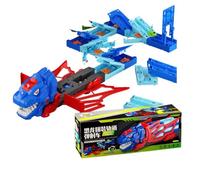 Dinosaur Race Car Tracks Vehicle Interactive Flexible DIY Playset