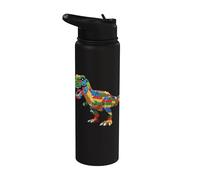 Dinosaur Raptor Master Builder Block Building Brick Builder Stainless Steel Insulated Water Bottle