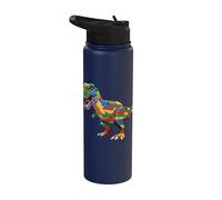 Dinosaur Raptor Master Builder Block Building Brick Builder Stainless Steel Insulated Water Bottle