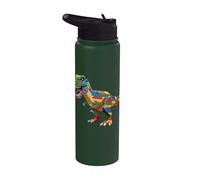 Dinosaur Raptor Master Builder Block Building Brick Builder Stainless Steel Insulated Water Bottle
