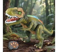 Dinosaur Remote Control Toys,Remote Control Dinosaur with Light Spray Roar | Rc Play Walking Realistic Figures for Classroom Prizes Children Boys Girls Stocking Stuffer Christmas