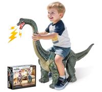 Dinosaur Ride On Toy Cars for Kids,Twinkoo Realistic Brachiosaurus Push Car with Three Sound Effects,Sound and Light Effects PP Wheels for Indoor/Outdoor Play,Best Gift for Kids(Brachiosaurus)