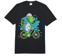 Dinosaur Riding Bicycle T-Rex Biker Biking Comfort Colors Adult Heavyweight T-Shirt