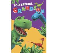 DINOSAUR ROAR BIRTHDAY CARD GRANDSON