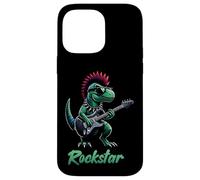 Dinosaur Rock Star Guitar Rock'n Roll Music Singer, Band Case for iPhone 14 Pro Max