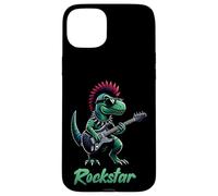 Dinosaur Rock Star Guitar Rock'n Roll Music Singer, Band Case for iPhone 15 Plus