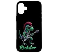 Dinosaur Rock Star Guitar Rock'n Roll Music Singer, Band Case for iPhone 16 Plus