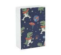 Dinosaur Rocket Cigarette Case for Regular King Size 85mm 20 Capacity Push to Open Hard Shell Cigarette Box Portable & Waterproof Cigarettes Case for Men Women Pocket Cigarettes Holder, Cig Accessorie
