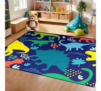 Dinosaur Rug - Dinosaur Rugs for Boys Bedroom Cartoon Dino Carpet for Boys Kids Room Decor Colorful Animal Carpet for Living Room Floor Mats, 4x5 Feet