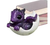 Dinosaur Sculpture,Funny Small Dinosaur In Eggshell Figurine | Realistic Dragon Desktop Ornament for Bedroom, Living Room, Kids Room