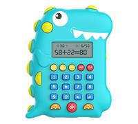 Dinosaur Shaped Digital Calculator Rechargeable Lcd Display Kids Early Education Primary School Students Arithmetic Training Machine Toy Kids Gift Kae