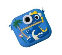 Dinosaur Shaped Kids Camera Instantly Photo Printer 1080P Video Recorder 2.4inDisplay 400mAh Battery Playful Learning Tool Kids Instantly Print Camera