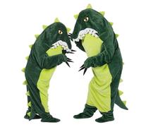 Dinosaur/Shark Wearable Blanket Hooded Footed Halloween Onesie for Boy Girl