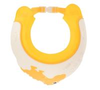 Dinosaur Shower Cap, Yellow Hair Washing Shield Hat | PP and Tpe Construction, Adjustable Fit, Water Flows over Bill, Entertaining Bathing for Boy Girl and Caregivers