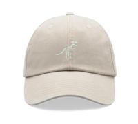 Dinosaur Skeleton Baseball Cap Vintage Washed Unisex Dad Hat Adjustable Stone