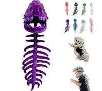 Dinosaur Skeleton Costume, 3D Dinosaur Skeleton Headgear, Dino Skeletons Costume, For Dress-Up, Parties & Photos (C, 47in)