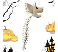 Dinosaur Skeleton Costume 3D Portable Plush Halloween with Head and