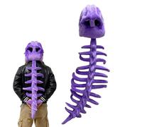 Dinosaur Skeleton Costume Kids - Role Playing Clothes with Sound,Masquerade Cosplay Props - for Adults Stage Performance Themed Events Comic Conventions Haunted House Film Making Masquerade School Pla
