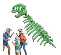 Dinosaur Skeleton Costume - Realistic Dinosaur Skeleton Costume Set - Roaring Dinosaur Sound for role play (Green,29in)
