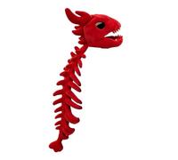 Dinosaur Skeleton Costume with Head Spine Halloween 3D Plush Wearable