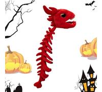 Dinosaur Skeleton Costume with Head Spine Halloween 3D Plush Wearable