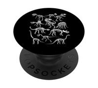 Dinosaur Skeleton Fossil Prehistoric Bones of Dinosaurs PopSockets Adhesive PopGrip