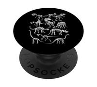 Dinosaur Skeleton Fossil Prehistoric Bones of Dinosaurs PopSockets Adhesive PopGrip