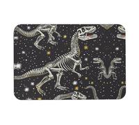 Dinosaur Skeleton Pattern Diatom Mud Mat Diatomite Non-slip Stone Shower Mat Home Bath Stone Mat Bathroom Floor Mats Modernized Magic Mat Waterproof Comfort Standing Rugs Quick-Dry Stone Bath Mat for