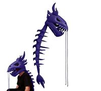 Dinosaur Skeleton Plush Costume, Realistic Headpiece, Fun and Soft | Dragon Costumes for Kids and Cosplay Outfits, for Children, Halloween, Christmas, Party, Dance, Stage and Celebration