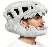 Dinosaur Skeleton Plush Costumes - Realistic 3D Wearable Outfit | For Halloween Cosplay And Themed Parties | Soft prehistoric With Headpiece And Spine