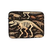 Dinosaur Skeleton Print Laptop Bag 17 inch Business Briefcase Gifts for Men Women Water Resistant Laptop Sleeve Carry On Laptop Case Shockproof Protective Computer Bag Notebook Case