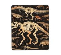 Dinosaur Skeleton Print Mouse Pad Waterproof Non-Slip Rubber Base Mousepads Smooth Gaming Mouse Pads with Stitched Edge Computer Mouse Mat for Home Office Decor Desk Accessories 8.3 X 10.3 in