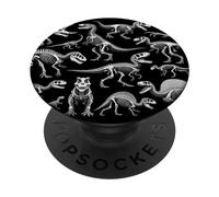 Dinosaur Skeletons White Fossil Bones PopSockets Adhesive PopGrip
