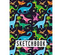 Dinosaur Sketchbook: Dinosaur Sketch book For Kids, Practice learning How To Draw Sketch Pad. Blank Pages for Sketching, Drawing, Doodling & Coloring. Perfect Gifts for Kids, Boys, Girls, Teenagers
