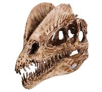 Dinosaur Skull Statue Dinosaur Head Sculptures Skeleton Model Gothic Desktop Decorative Ornaments for Home Office Decoration