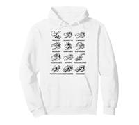 Dinosaur Skull Types Paleontology Fossil Anatomy Chart Pullover Hoodie