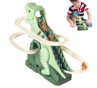 Dinosaur Slide - Fun Electric Race Track Game With Music - Playground Climbers For Kids Boys Girls Climb Water Play Christmas
