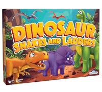 Dinosaur Snakes & Ladders | No Reading Required, Preschool & Kids Board Game, Builds Children's Social & Developmental Skillls, Ages 3+, 2-6 Players