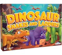 Dinosaur Snakes & Ladders | No Reading Required, Preschool & Kids Board Game, Builds Children's Social & Developmental Skillls, Ages 3+, 2-6 Players