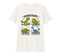 Dinosaur Species Learning for Kids Prehistoric Animals Premium T-Shirt