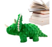 Dinosaur Squeaky Dog Toy - Soft Plush Interactive Triceratops Dog Toy for Puppies, Small Dogs, Medium and Large Dogs | Funny Colorful Dog Chew Doll, Dog Accessory for Play and Chew | Dinosaur Squeaky