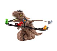 Dinosaur Stair Toy - Animated Duck Parrot Climber Motorized Stair Track Rhythm Sound Effects Battery Operated Adventure Set | Easy Assembly for Learning Acts