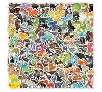 Dinosaur Stickers for Laptop (200 Pieces), Gift for Children, Teenagers, Adults, Dinosaur Aesthetic Waterproof Vinyl Stickers for Car, Motorcycles, Bicycle, Luggage, Scrapbook, Skateboard, Guitar