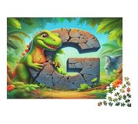 Dinosaur Stone Jungle Jigsaw Puzzle, 1000 Pcs For Adults